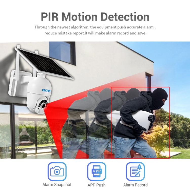 ESCAM QF250 HD 1080P WiFi Solar Panel IP Camera, Support Motion Detection / Night Vision / TF Card / Two-way Audio, QF250 ESCAM QF250 HD 1080P WiFi Solar Panel IP Camera, Support Motion Detection / Night Vision / TF Card / Two-way Audio, QF250